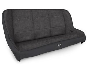 Jeep Wrangler JLU Low Back Rear Bench - PRP Seats - Classic Series - Grey - `18-`27 Jeep Wrangler JLU Low Back Rear Bench - PRP Seats - Classic Series - Grey - `18-`27